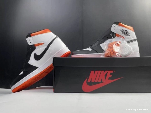Cheap Husky Jordan Air High 555088-180 Retro 1 Orange Electro 0706